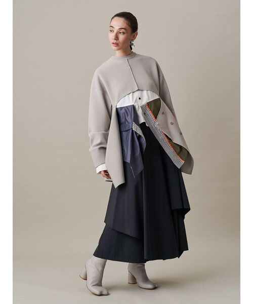 UN3D. ニット セーター 2WAY CAPE KT TOP / 2WAYケープニット