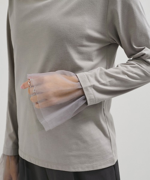 LE CERCLE par rope' tシャツ チュールカフスカットプルオーバー