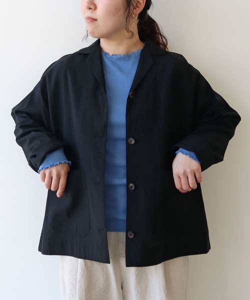 yuni ジャケット テーラードジャケット sheer シャツジャケット