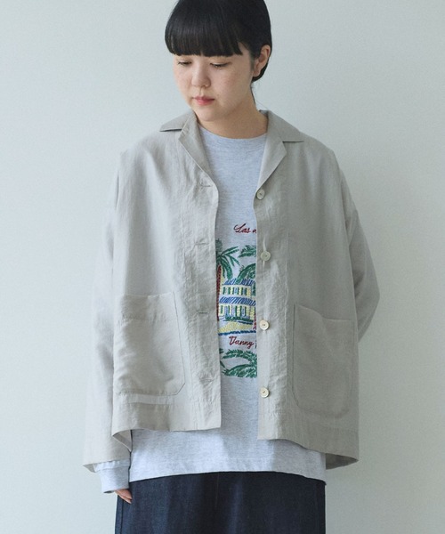 yuni ジャケット テーラードジャケット sheer シャツジャケット