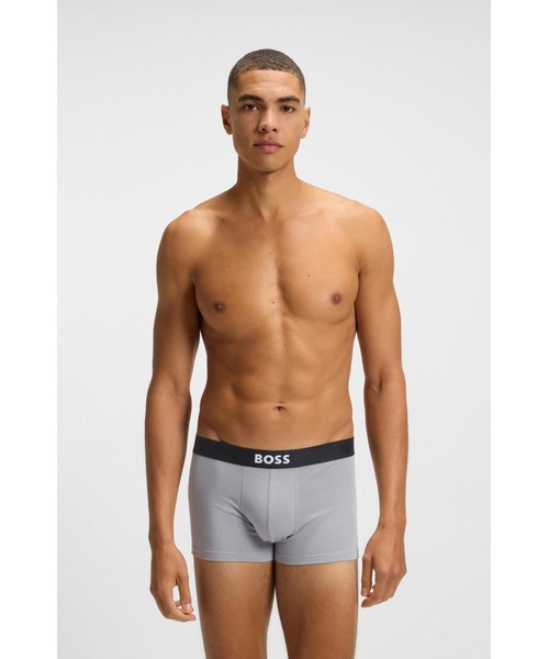【新品】HUGO / オーガニックコットン ボクサーパンツ インポートサイズM BOSS（HUGO BOSS） ボクサーパンツ ボクサーパンツ3枚セット