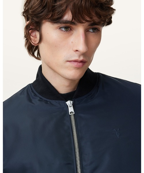 ALLSAINTS（オールセインツ） ma1 ma-1 MYLER LEATHER SLEEVE BOMBER
