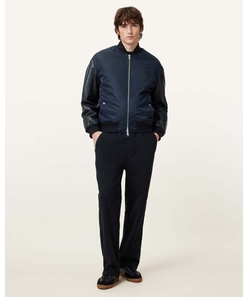 ALLSAINTS（オールセインツ） ma1 ma-1 MYLER LEATHER SLEEVE BOMBER