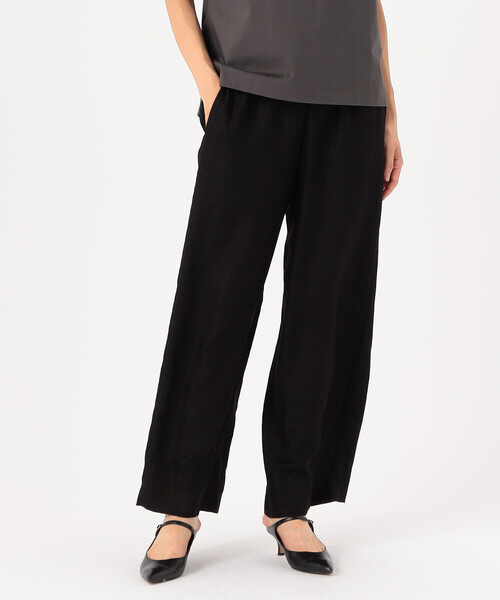 ギャバジン K．T（Gabardine K．T）/麻調合繊 ワイドパンツ Gabardine K.T（ギャバジンK.T） パンツ 麻調合繊 ワイドパンツ