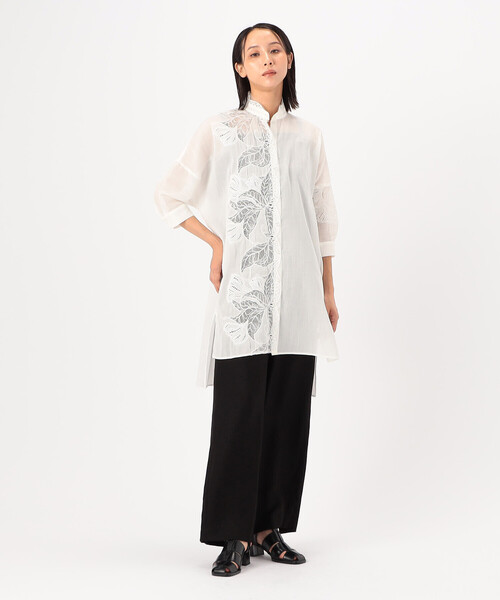 Gabardine K.T（ギャバジンK.T） パンツ 麻調合繊 ワイドパンツ