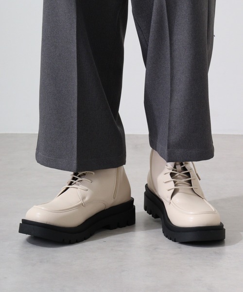 「LibertyDoll」 ブーツ 44 アイボリー メンズ_画像6