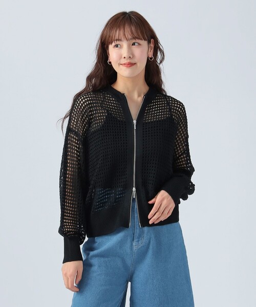 美品　BEAMS FUTURE ARCHIVE　メッシュニット　カーディガン 美品 BEAMS FUTURE ARCHIVE メッシュニット カーディガン