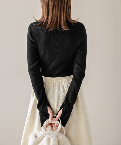 「SUGAR BISKET」 「La-gemme」タートルネックニット フリー ベージュ レディース_画像4