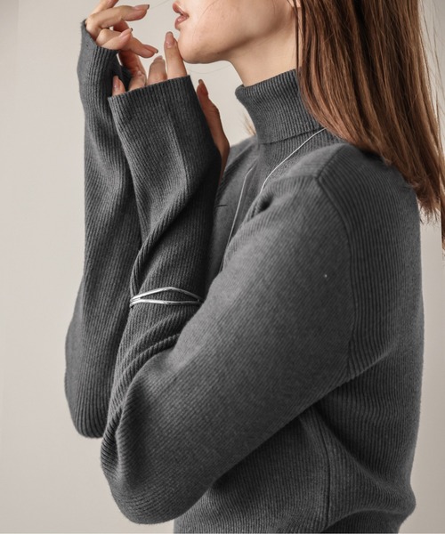 「SUGAR BISKET」 「La-gemme」タートルネックニット フリー ベージュ レディース_画像6