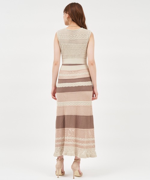 「ROYAL PARTY」 ニットワンピース FREE ブルー レディース_画像6