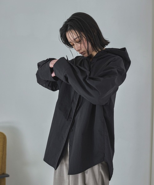 feepur（フェピュール） ブラウス シャツ タフタフーディーシャツ