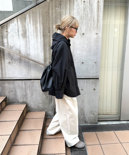 feepur（フェピュール） ブラウス シャツ タフタフーディーシャツ