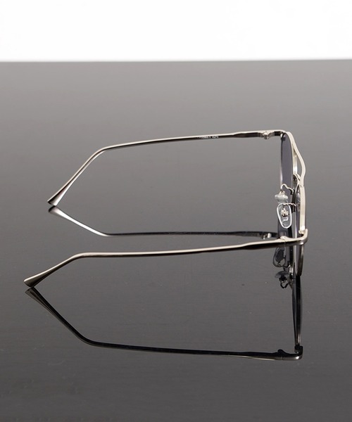 Revo. サングラス メタルフレーム ツーブリッジ ボストン型 クリア