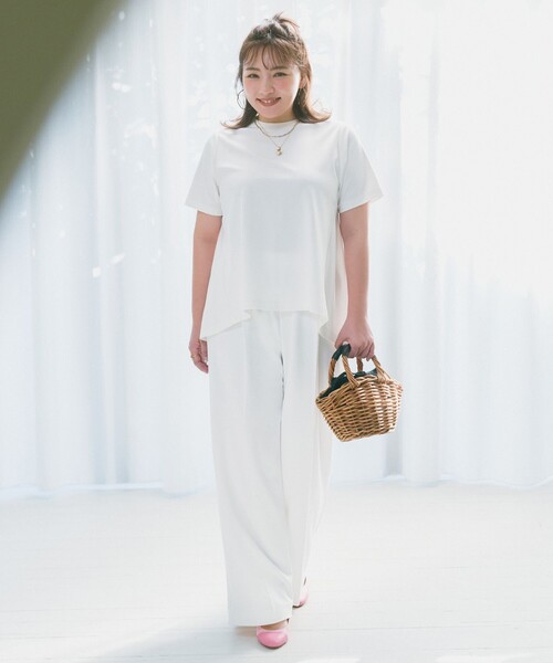 UNFILO tシャツ 「UVケア/接触冷感」BEAUTY FORM-T バックフレア