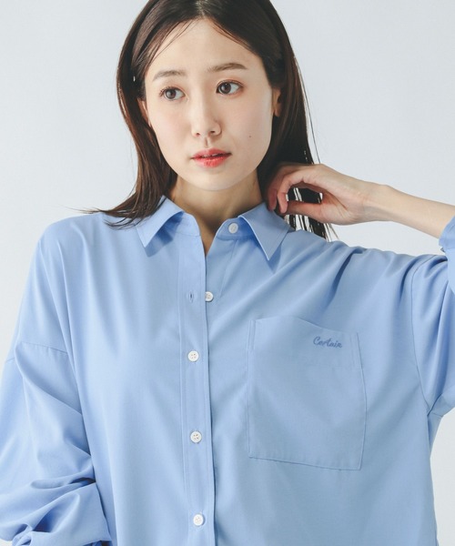 GLOBAL WORK（グローバルワーク） ブラウス シャツ イージーケア刺繍