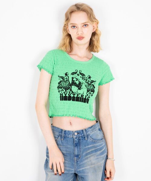HYSTERIC GLAMOUR tシャツ ALOHA チビTシャツ レディース