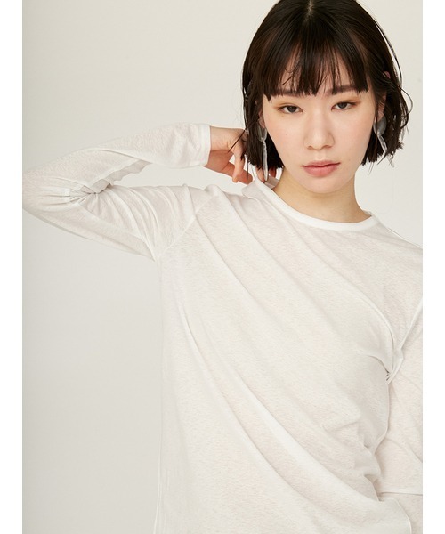 えみ出品 emmi tシャツ セミシアーベーシックトップス レディース