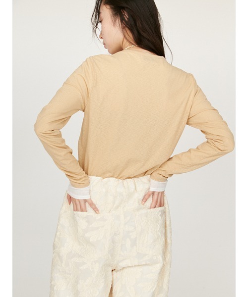 えみ出品 emmi tシャツ セミシアーベーシックトップス レディース
