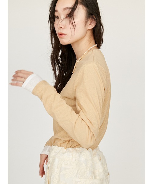 えみ出品 emmi tシャツ セミシアーベーシックトップス レディース