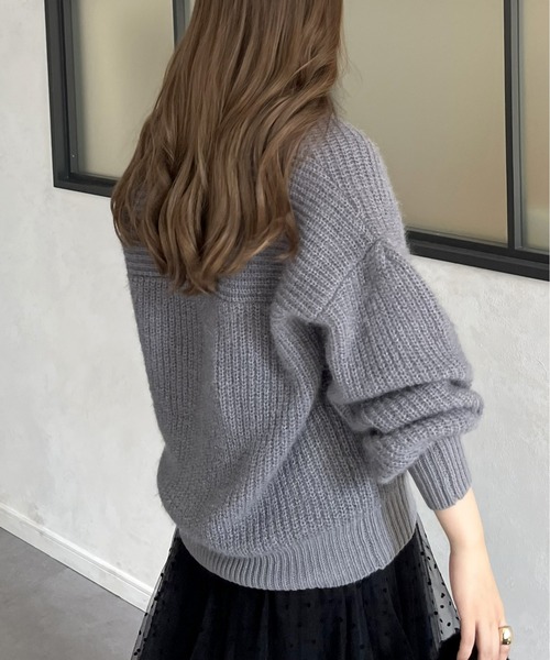 「prose verse」 ニットカーディガン MEDIUM ブラック レディース_画像9