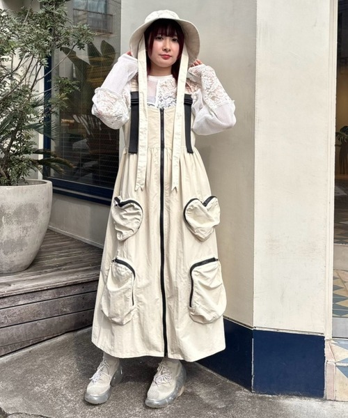 Candy Stripper ワンピース HEART POCKET ZIP : ZOZOTOWN Yahoo