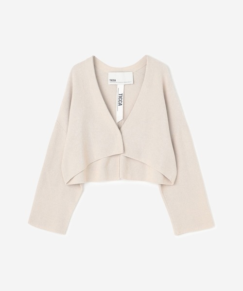 TICCA ニットカーディガン TICCA 「TICCA」 ニットカーディガン F ベージュ レディース