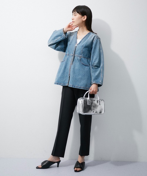 [新品] ADAM ET ROPE' デニムジャケット ADAM ET ROPE' デニムジャケット gジャン ブリーチ / JEANS