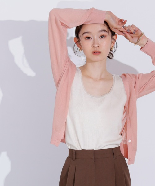 カーディガン シアーVネックフォルムカーディガン レディース シアーVネックフォルムカーディガン | N. Natural Beauty Basic