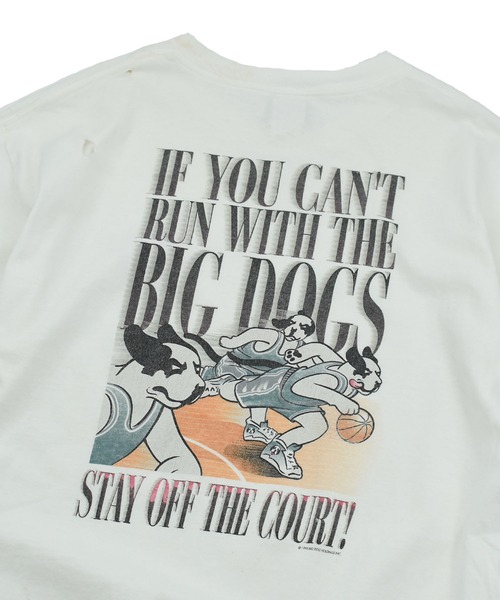 VINTAGE tシャツ 「ヴィンテージ古着」90's BIG DOG バックプリント T
