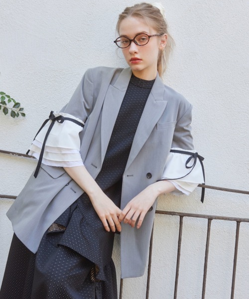 ジャケット・アウター rosyluce Lily Frill Jacket rosyluce Lily Frill Jacketの通販 by Carolineのショップ｜ラクマ