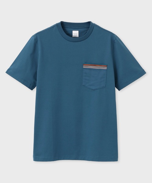*Paul Smith* シグネチャーストライプポケット 半袖Ｔシャツ Paul Smith｜シグネチャーストライプポケット 半袖カットソー