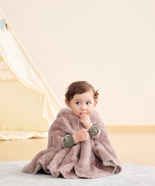 Combi mini ベビー ふわふわボアくま耳3WAYケープ : ZOZOTOWN Yahoo!店