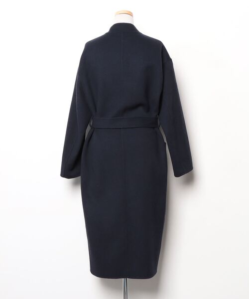 美品　UNITED ARROWS ノーカラーコート 36 UNITED ARROWS（ユナイテッドアローズ） ノーカラーコート 36 ネイビー