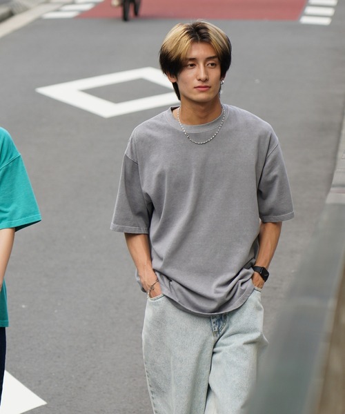 ヴィンテージ　灰　半袖シャツ　TOWNCRAFT TOWNCRAFT tシャツ / タウンクラフト VINTAGE DYE 9OZ TEE