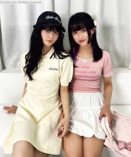 SPINNS tシャツ 「エスターバニー×SPINNS」半袖レースカットソー
