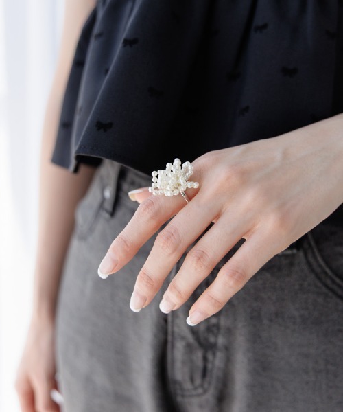 flower 指輪 リング ドロップフラワーリング レディース : ZOZOTOWN