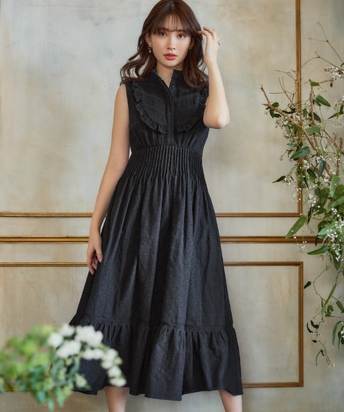 Her lip to　新品ワンピース Her lip to 「Her to」 ノースリーブワンピース M ブラック