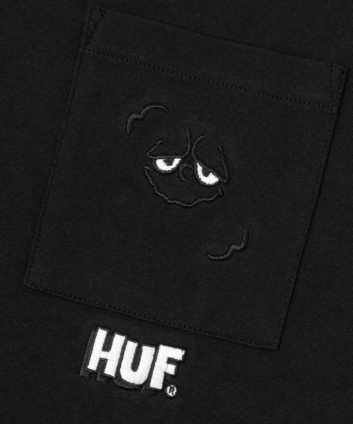 「HUF」 半袖Tシャツ MEDIUM ライトパープル メンズ