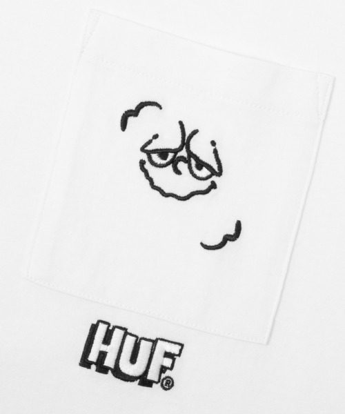 「HUF」 半袖Tシャツ MEDIUM ライトパープル メンズ