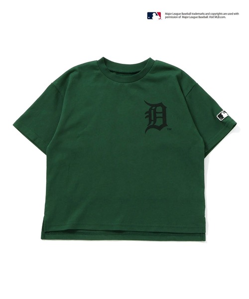 efu NOBLE ロゴプリント Tシャツ カーキ F.O.KIDS（エフオーキッズ） tシャツ MLB 3柄ワンポイントTシャツ 秋物