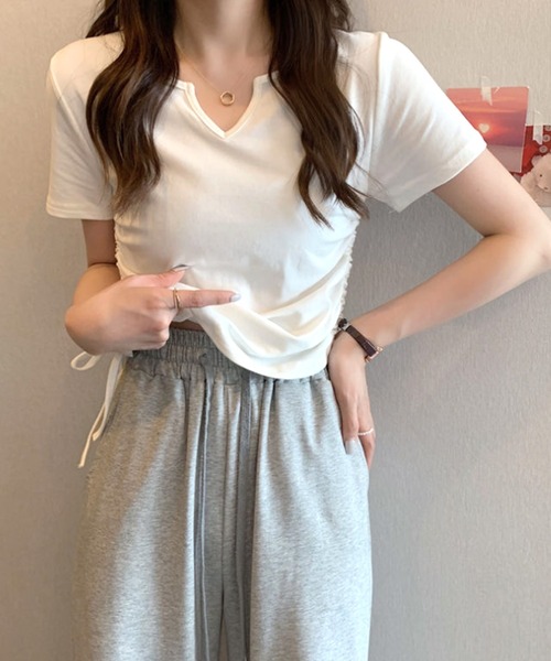 「Amulet」 半袖カットソー X-LARGE ブラック レディース_画像4