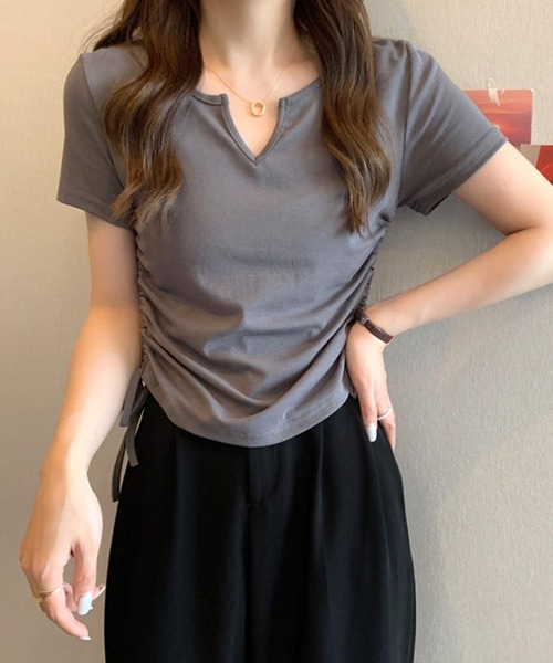 「Amulet」 半袖カットソー X-LARGE ブラック レディース_画像6