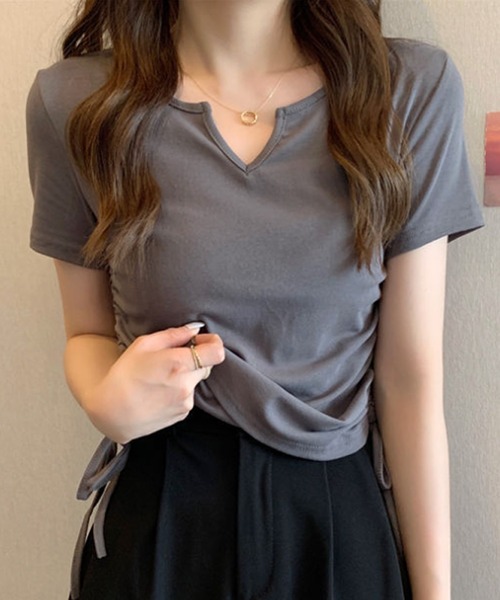 「Amulet」 半袖カットソー X-LARGE ブラック レディース_画像9