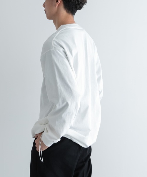 「FORK&SPOON」 長袖Tシャツ 4 ブラック メンズ