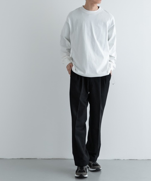 「FORK&SPOON」 長袖Tシャツ 4 ブラック メンズ