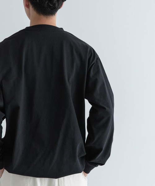 「FORK&SPOON」 長袖Tシャツ 4 ブラック メンズ