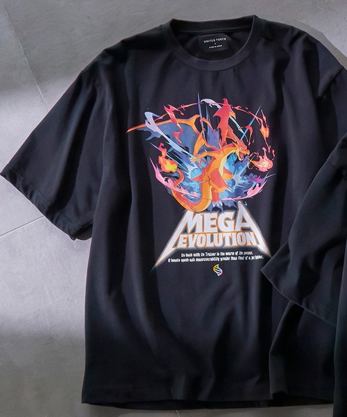 UNITED TOKYO tシャツ POKEMON MEGA PIGMENT Tee メンズ