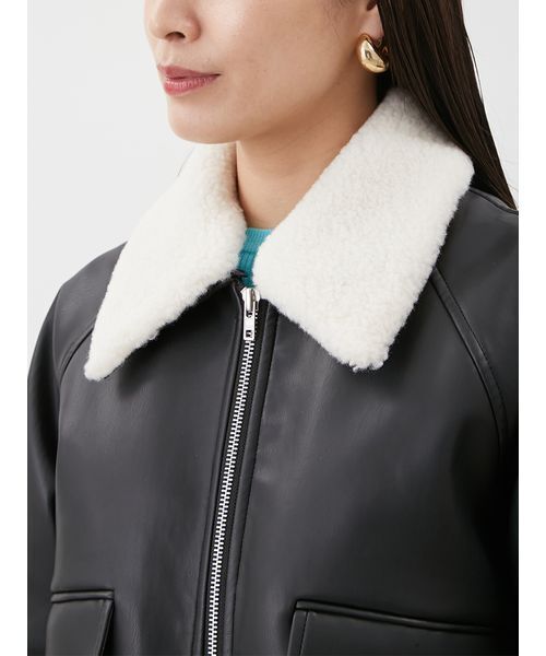 Mila Owen（ミラオーウェン） ブルゾン アウター ステンカラーフェイク