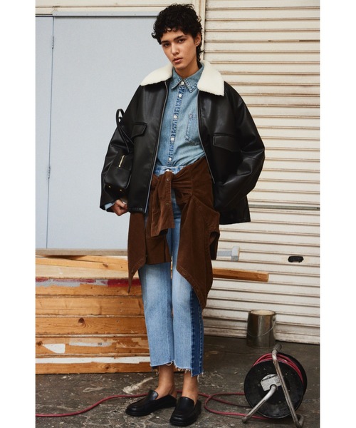 Mila Owen（ミラオーウェン） ブルゾン アウター ステンカラーフェイク