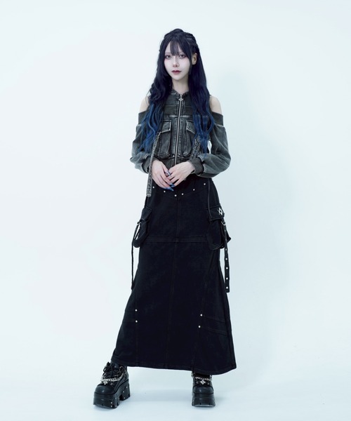 現行品 25AW REFLEM レフレム 2wayカーゴロングスカート REFLEM（レフレム） スカート 「REFLEM/レフレム」2WAYカーゴロング